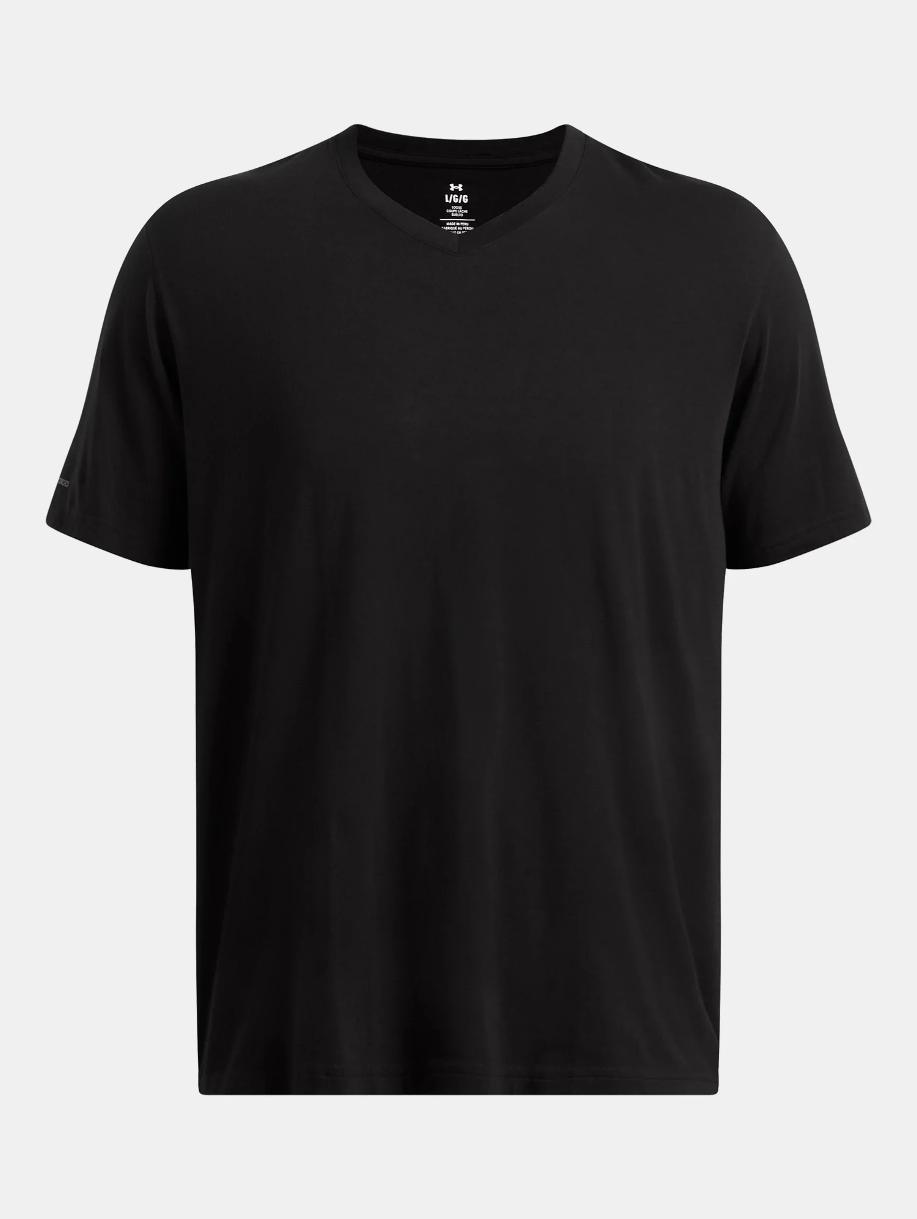 Men's UA Icon Charged Cotton® V-neck Short Sleeve - 1