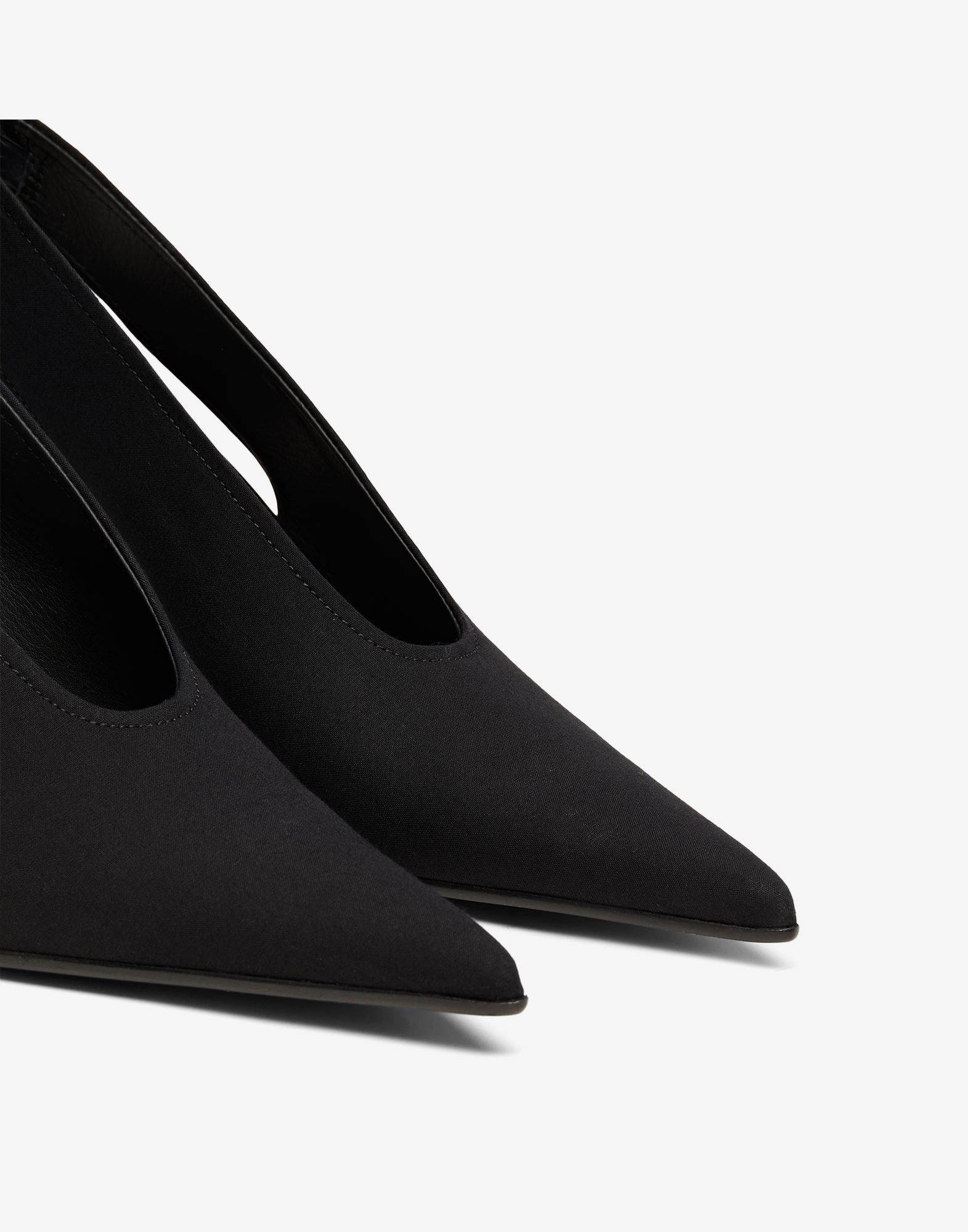 Slingback pump with bow - 5