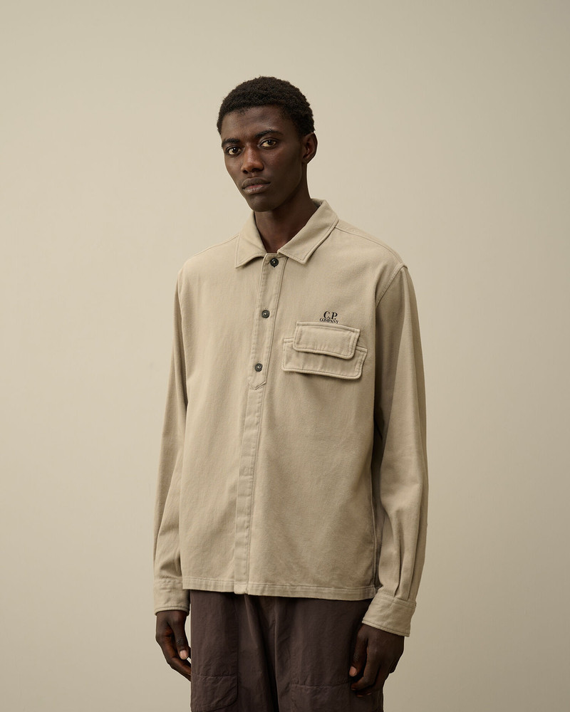 C.P. Company Armored Stretch Satin Buttoned Shirt outlook