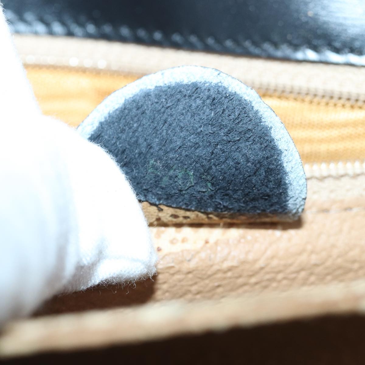 CELINE Circle Hand Bag Leather Black - 12