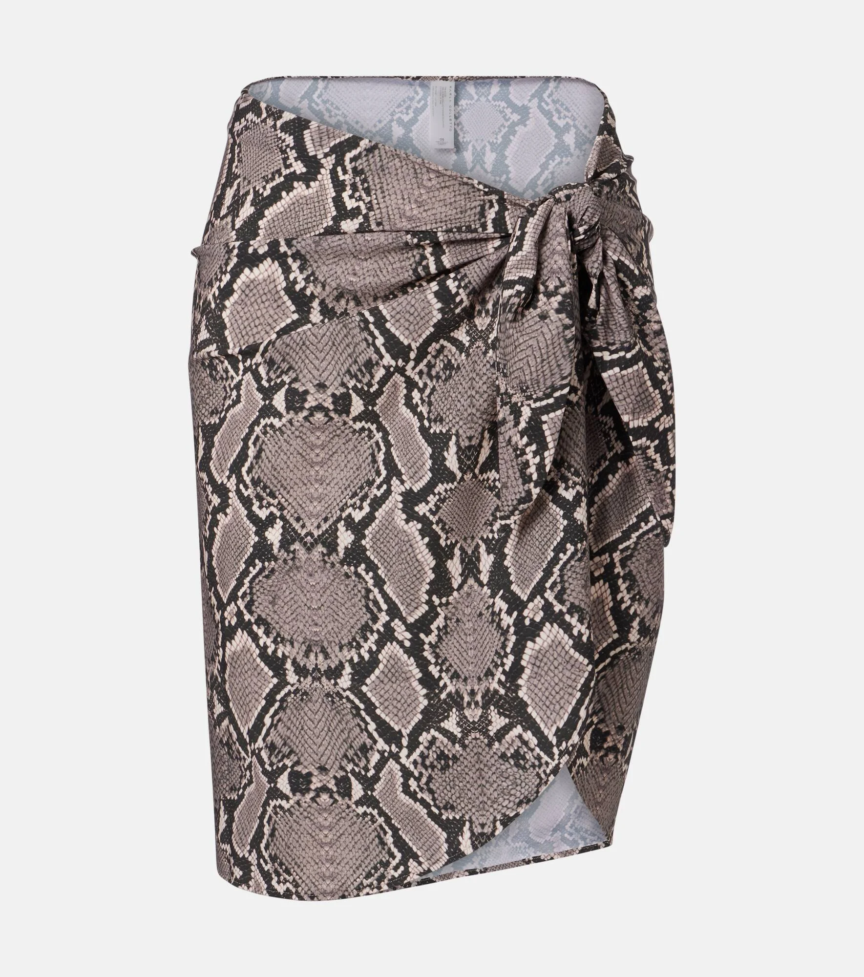 Lilith snake-print beach cover-up - 1