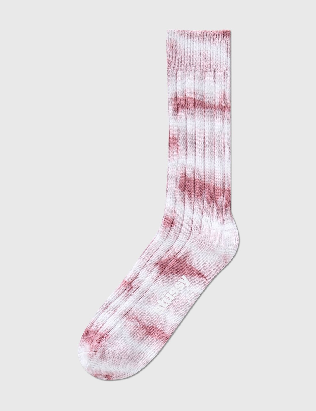 DYED RIBBED CREW SOCKS - 3