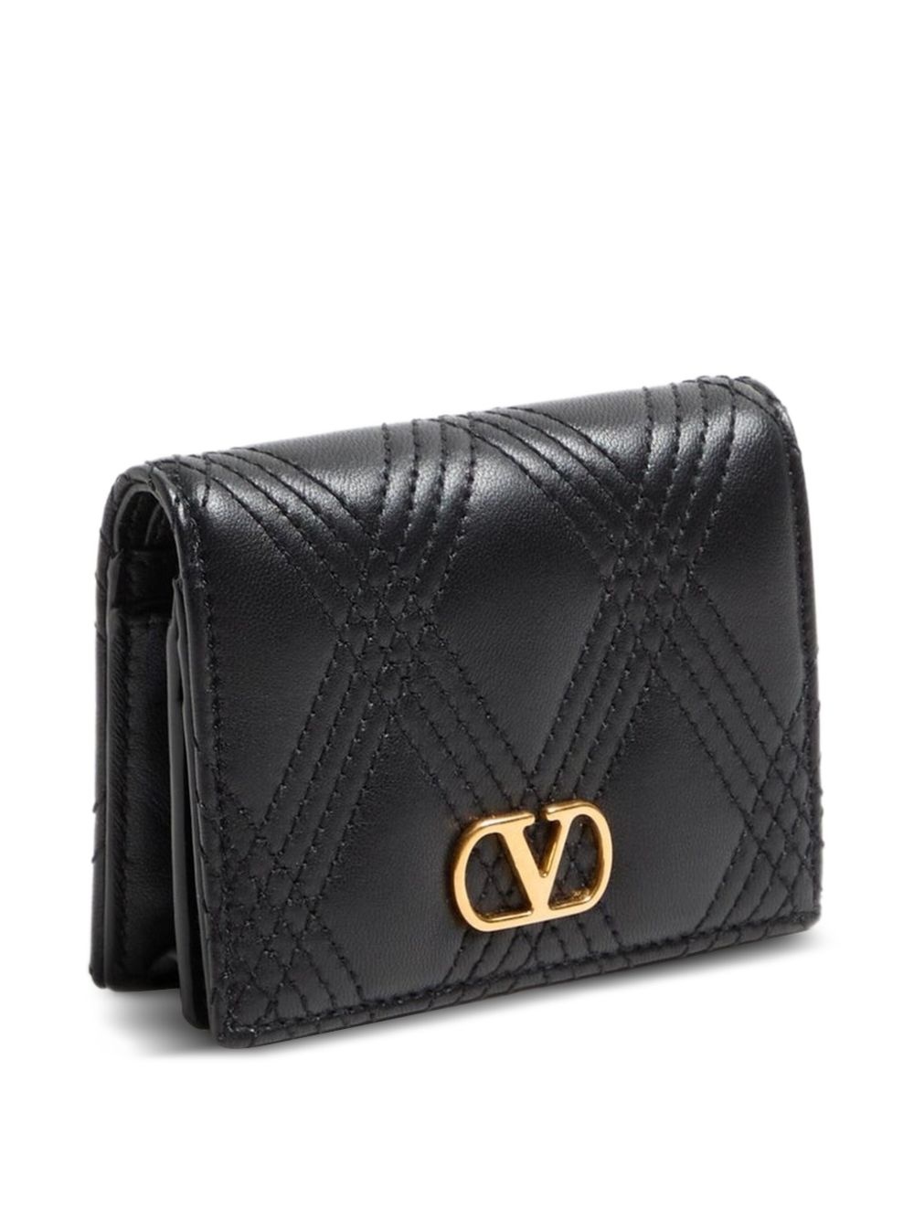 quilted leather cardholder - 3