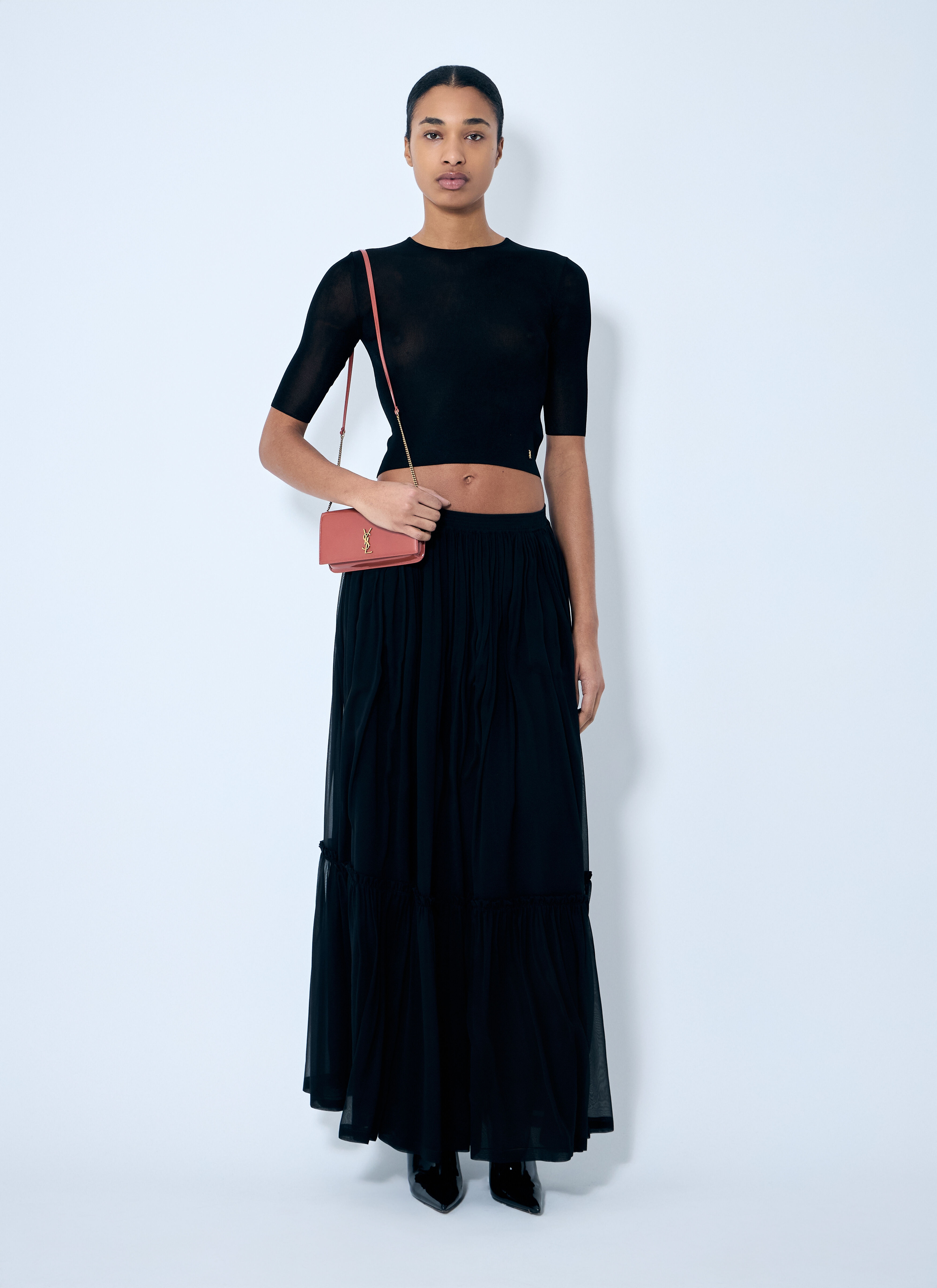 Ruffled Silk Skirt - 2