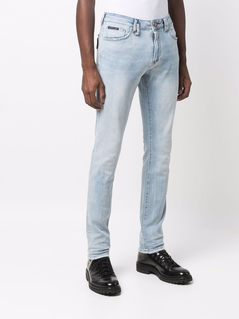 logo-plaque slim-cut jeans 3