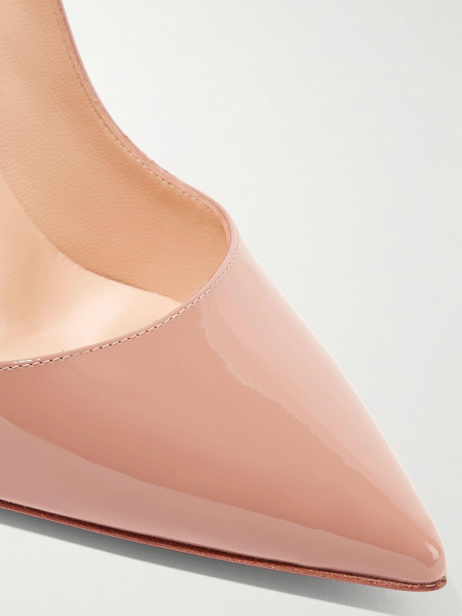 So Kate 120 patent-leather pumps Beige - 4