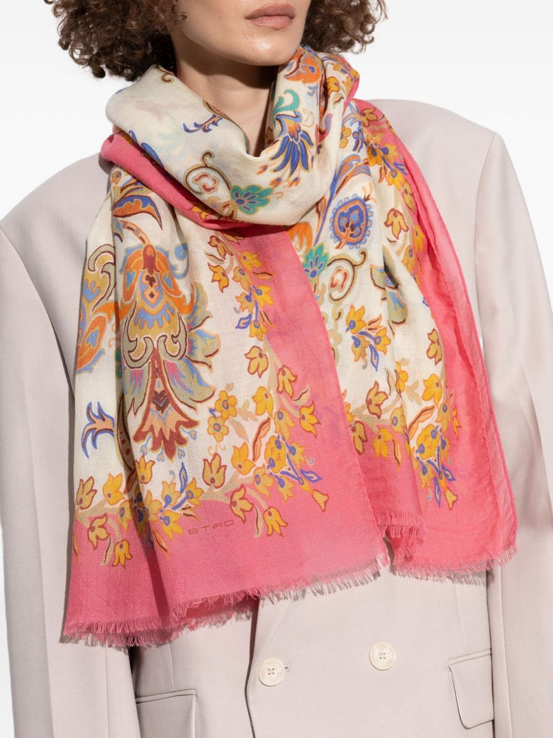 Etro floral-print scarf outlook