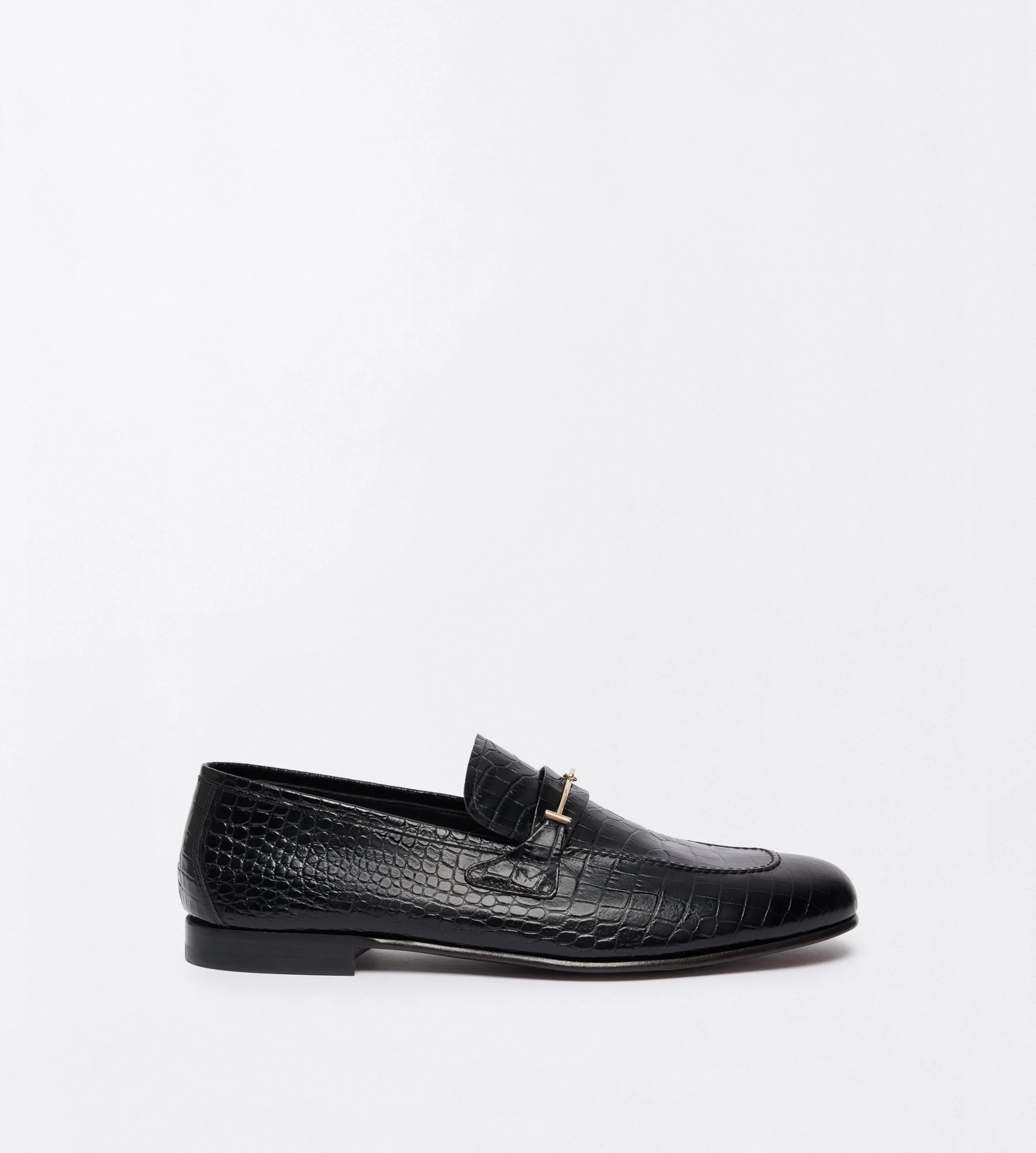 SOFT PRINTED ALLIGATOR DOUBLE T HARDWARE GIGI LOAFER - 1