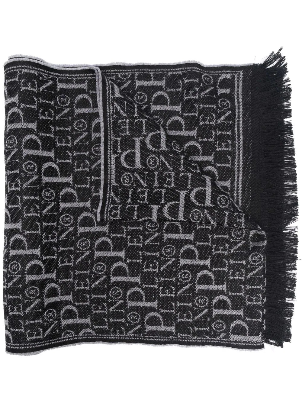 monogram print scarf - 1