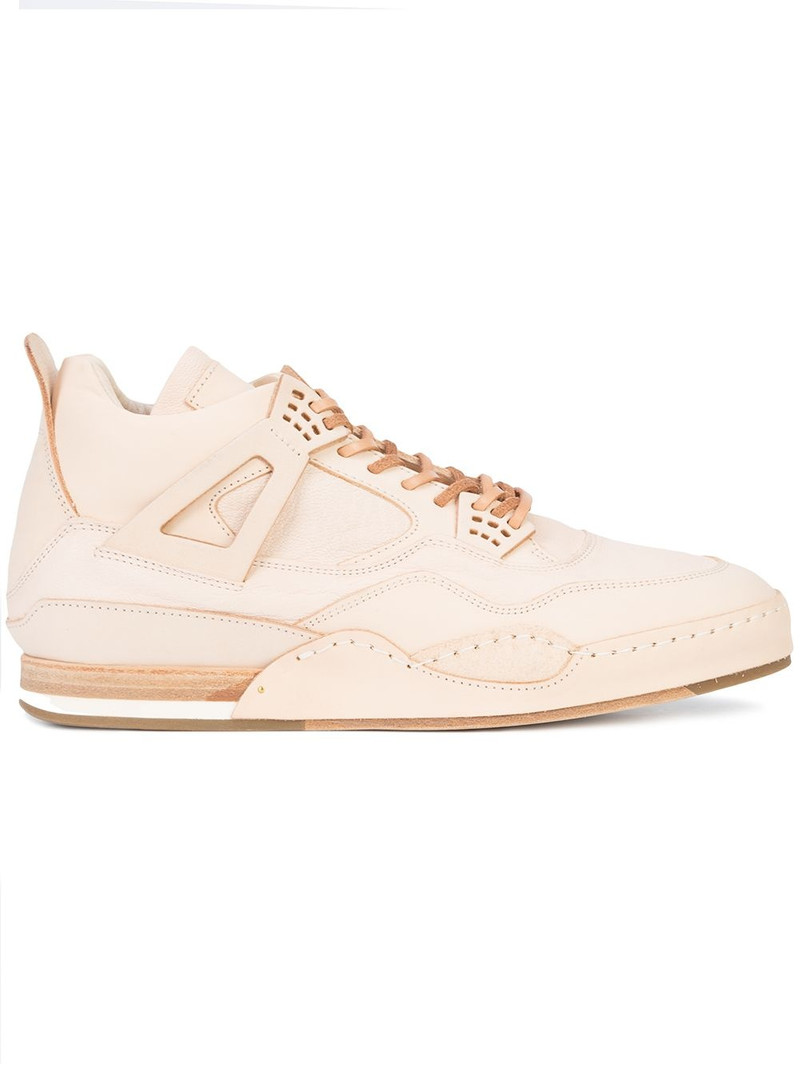 panelled lace-up sneakers 1