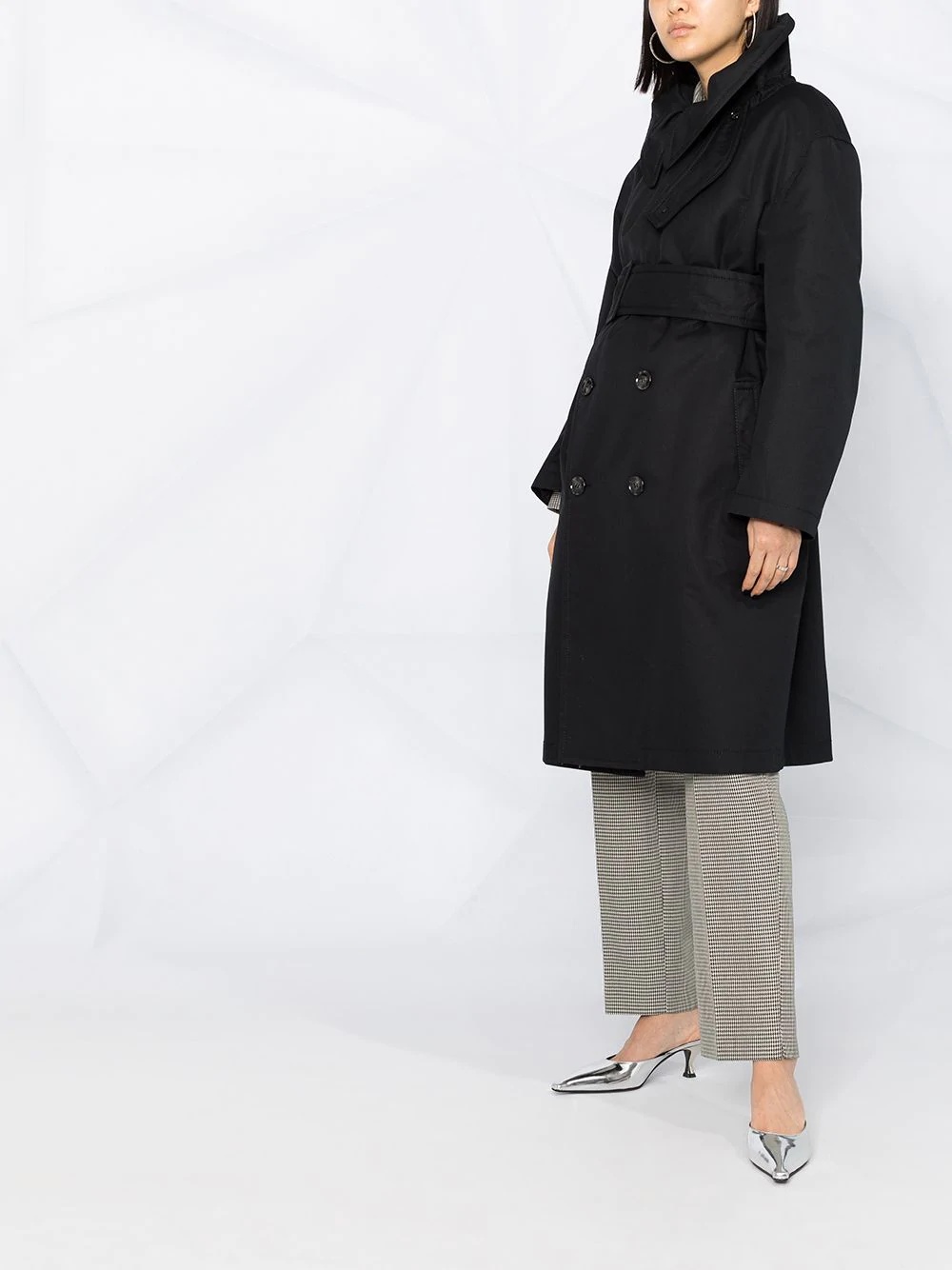 double-breasted trench coat - 2