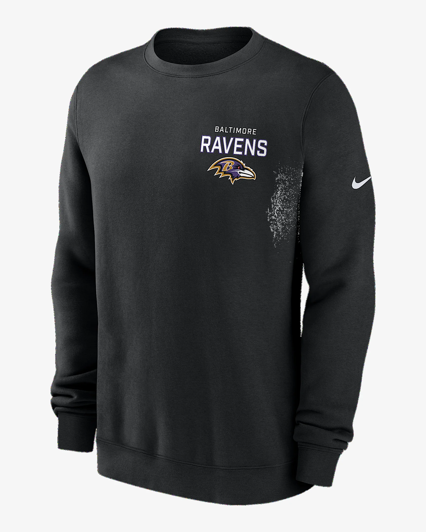 Baltimore Ravens Draw Block Club Men's Nike NFL Pullover Crew - 1