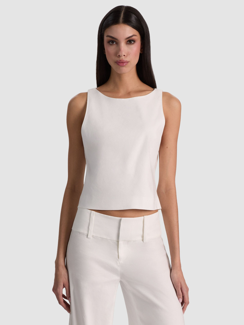 YVETTE LINEN BOAT NECK TANK 3
