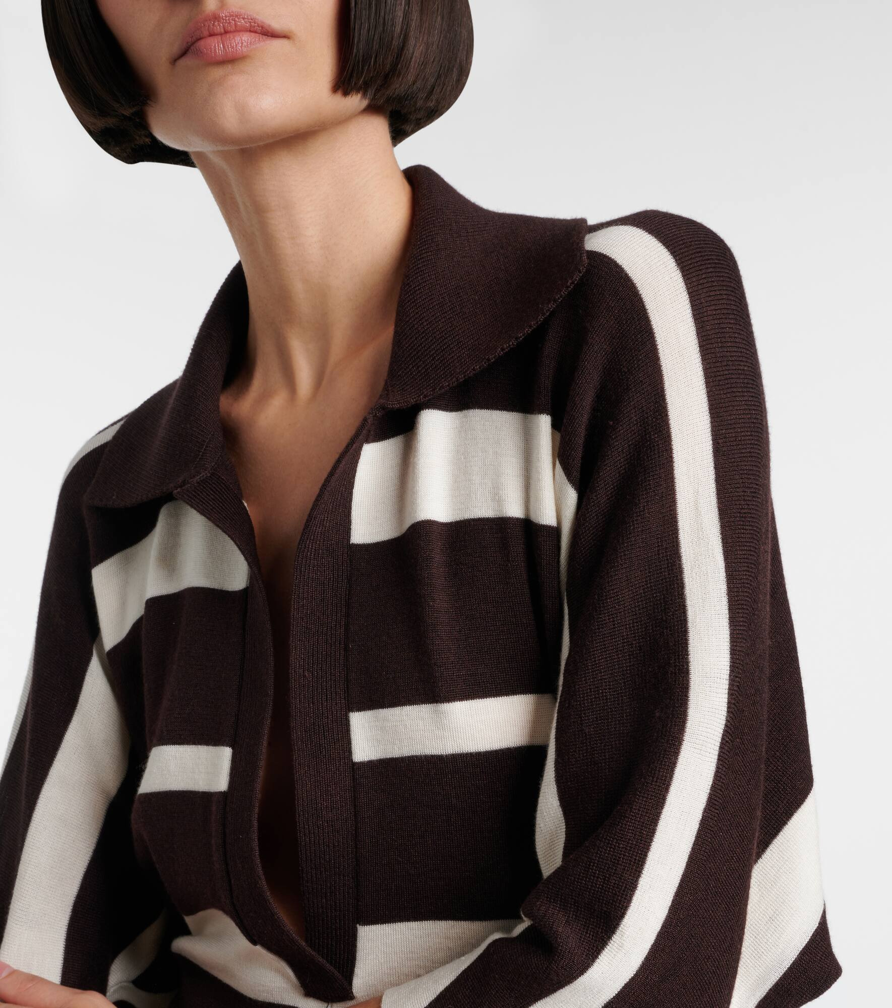 Solana striped wool and silk maxi dress - 5