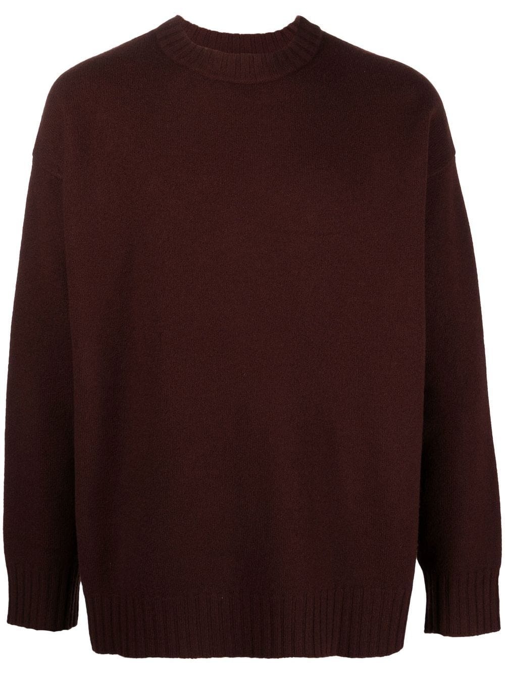 round-neck knit jumper - 1