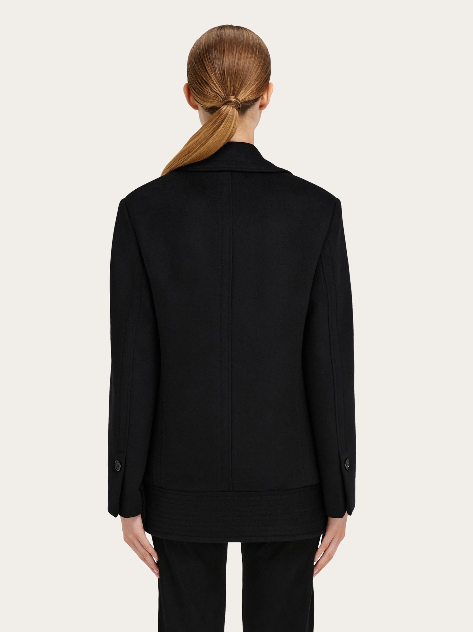 Wool and cashmere peacoat - 4