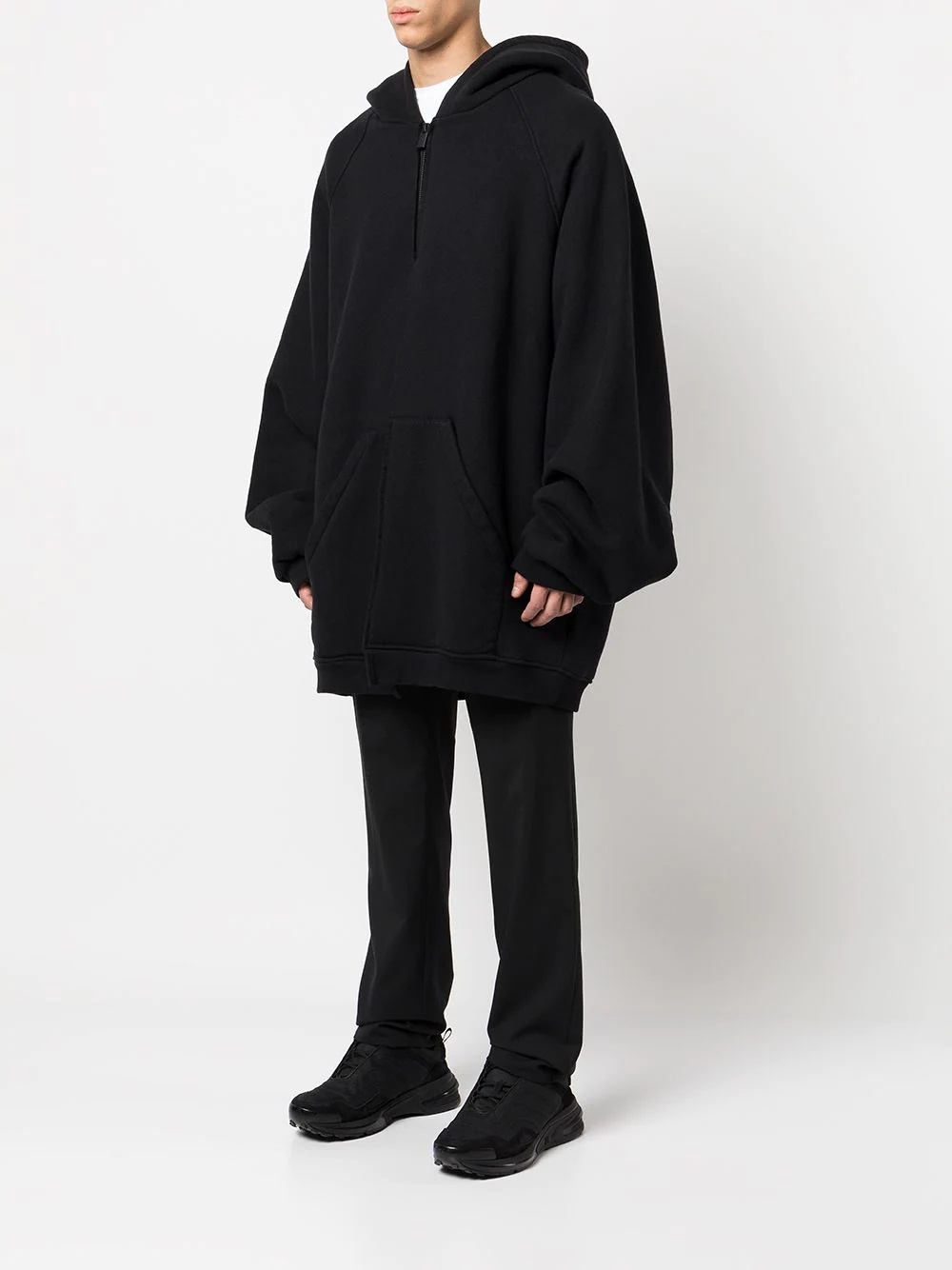 oversized zip-front hoodie - 3