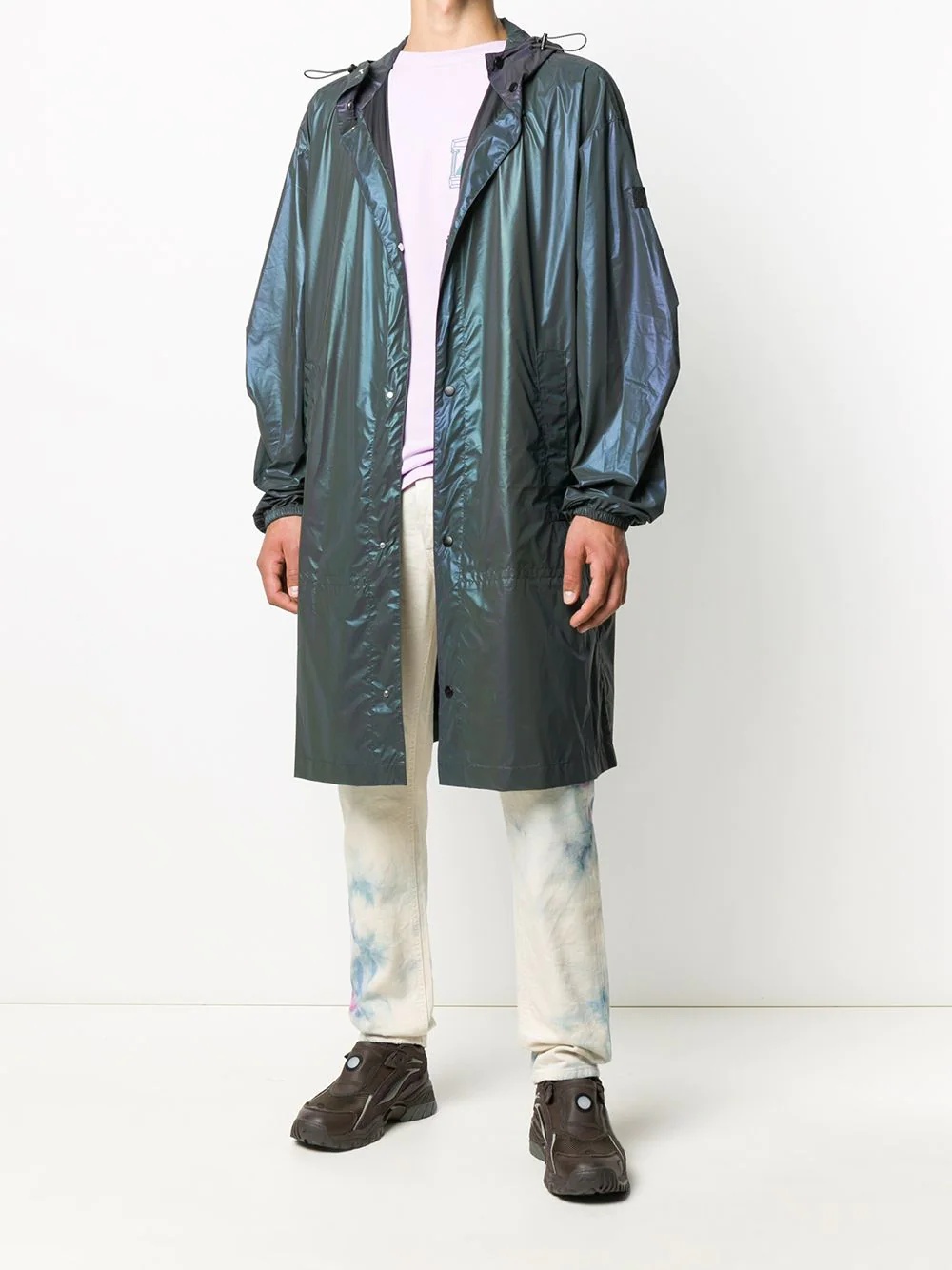 iridescent lightweight raincoat - 2