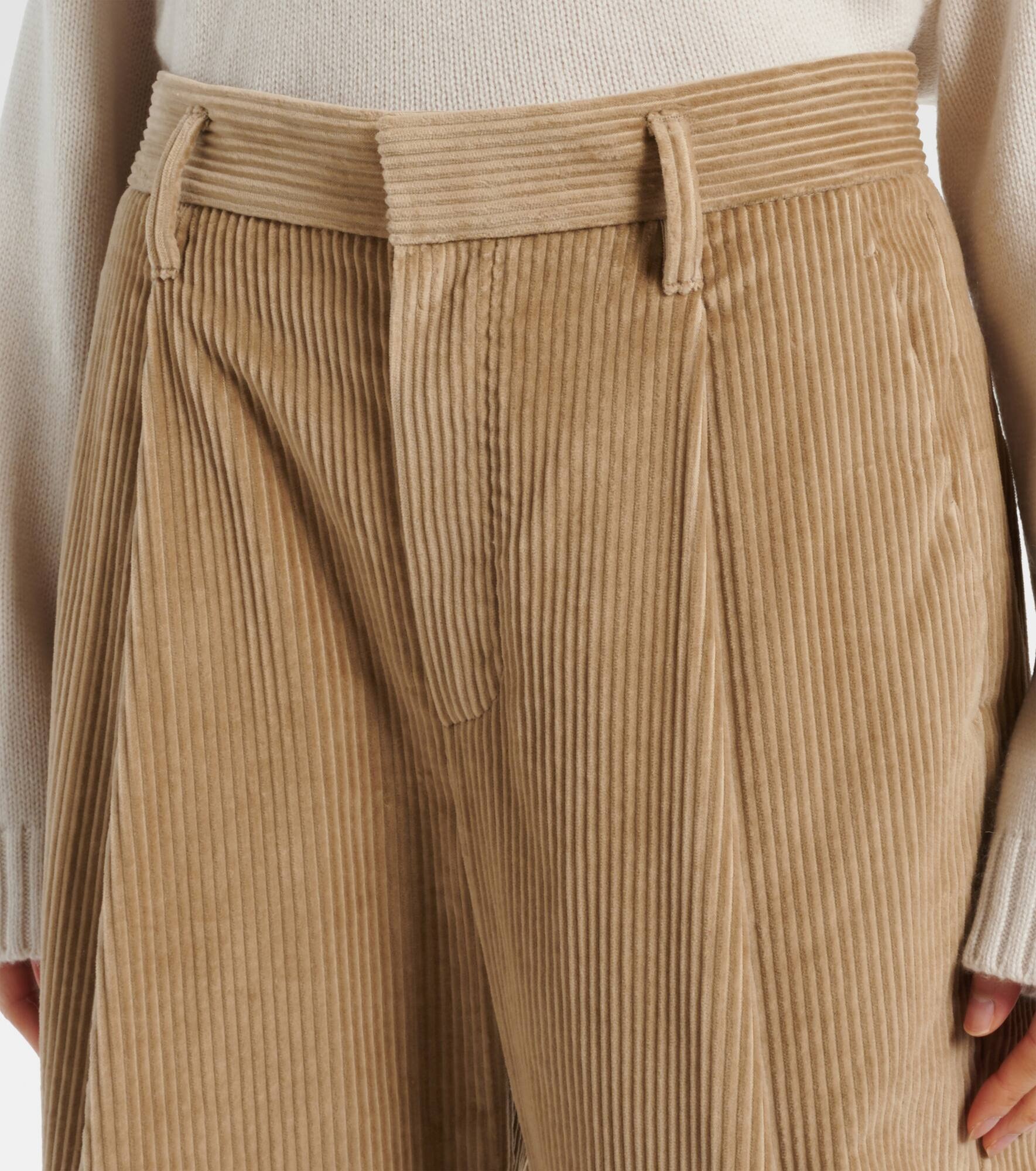 High-rise cotton cropped pants - 4