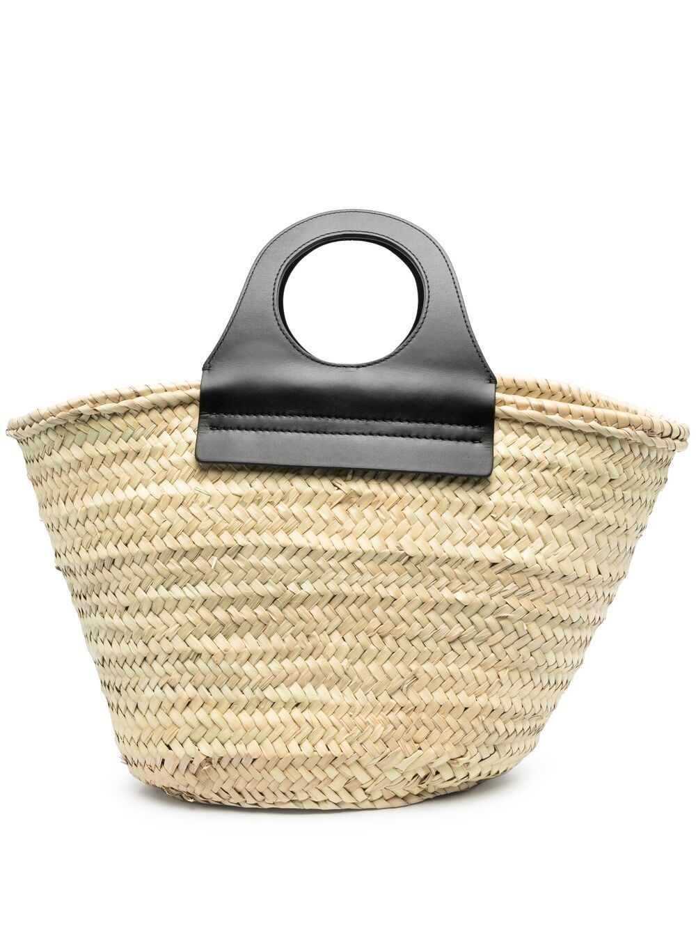 woven-straw tote bag - 1