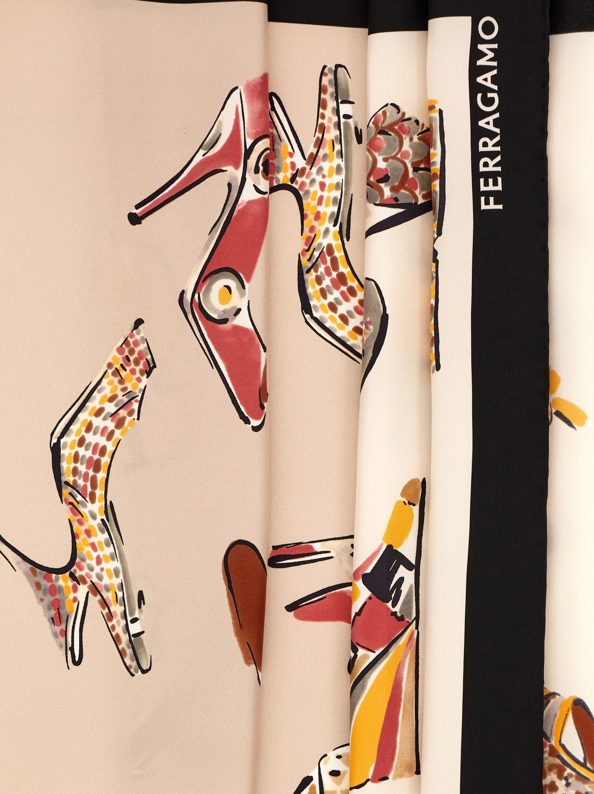 Genio print silk scarf - 2