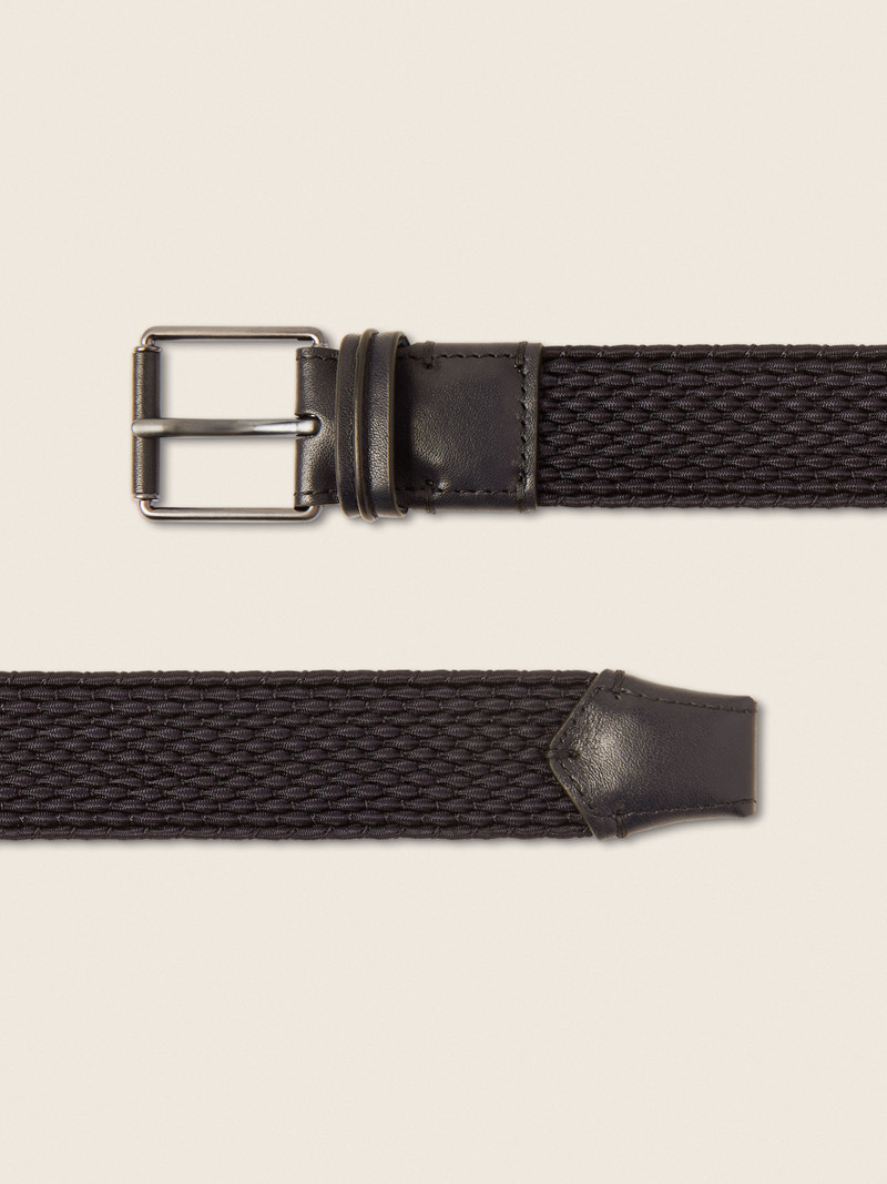 ZEGNA DARK BROWN RAYON BELT outlook