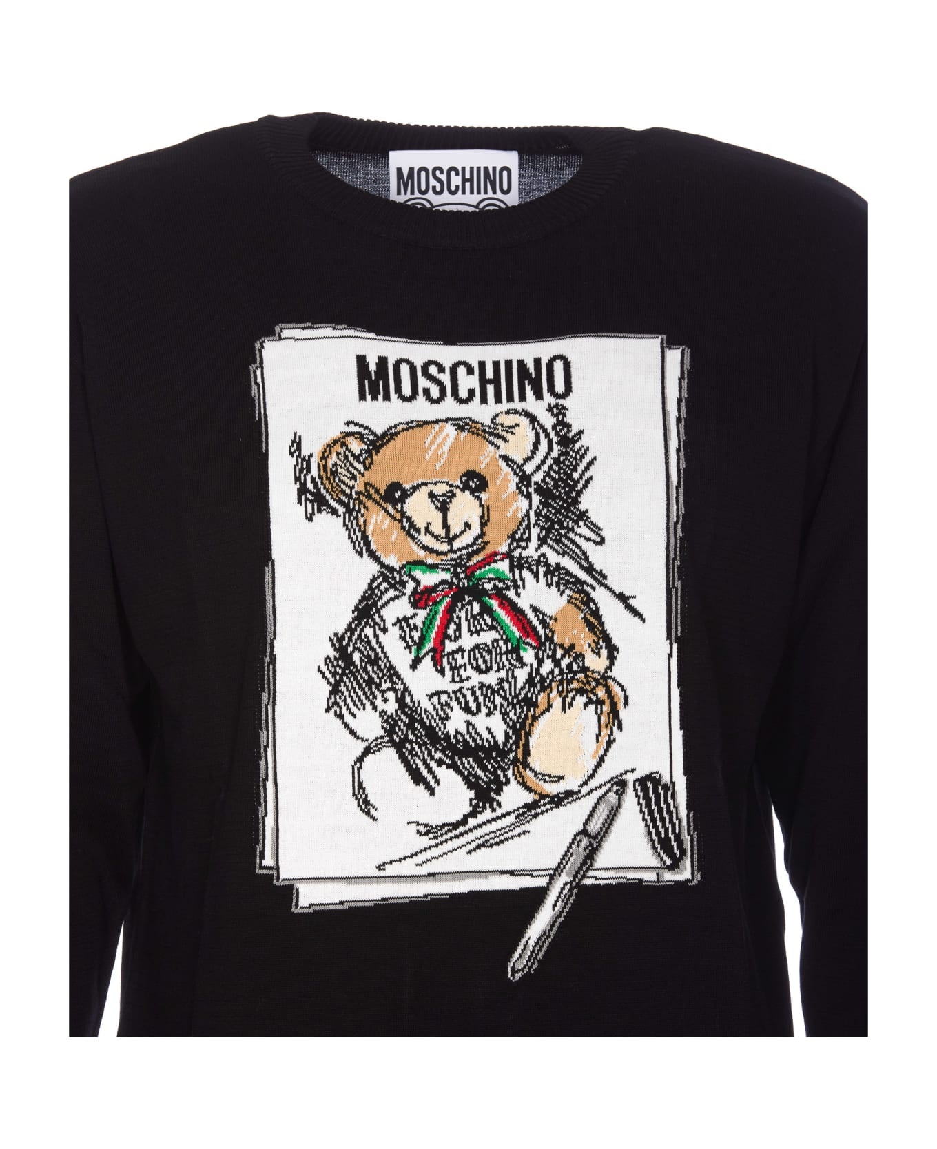 Drawn Teddy Bear Sweater - 4