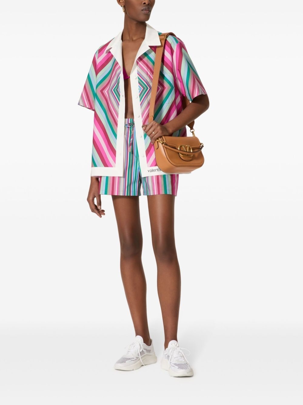 stripe-print cotton shirt - 2