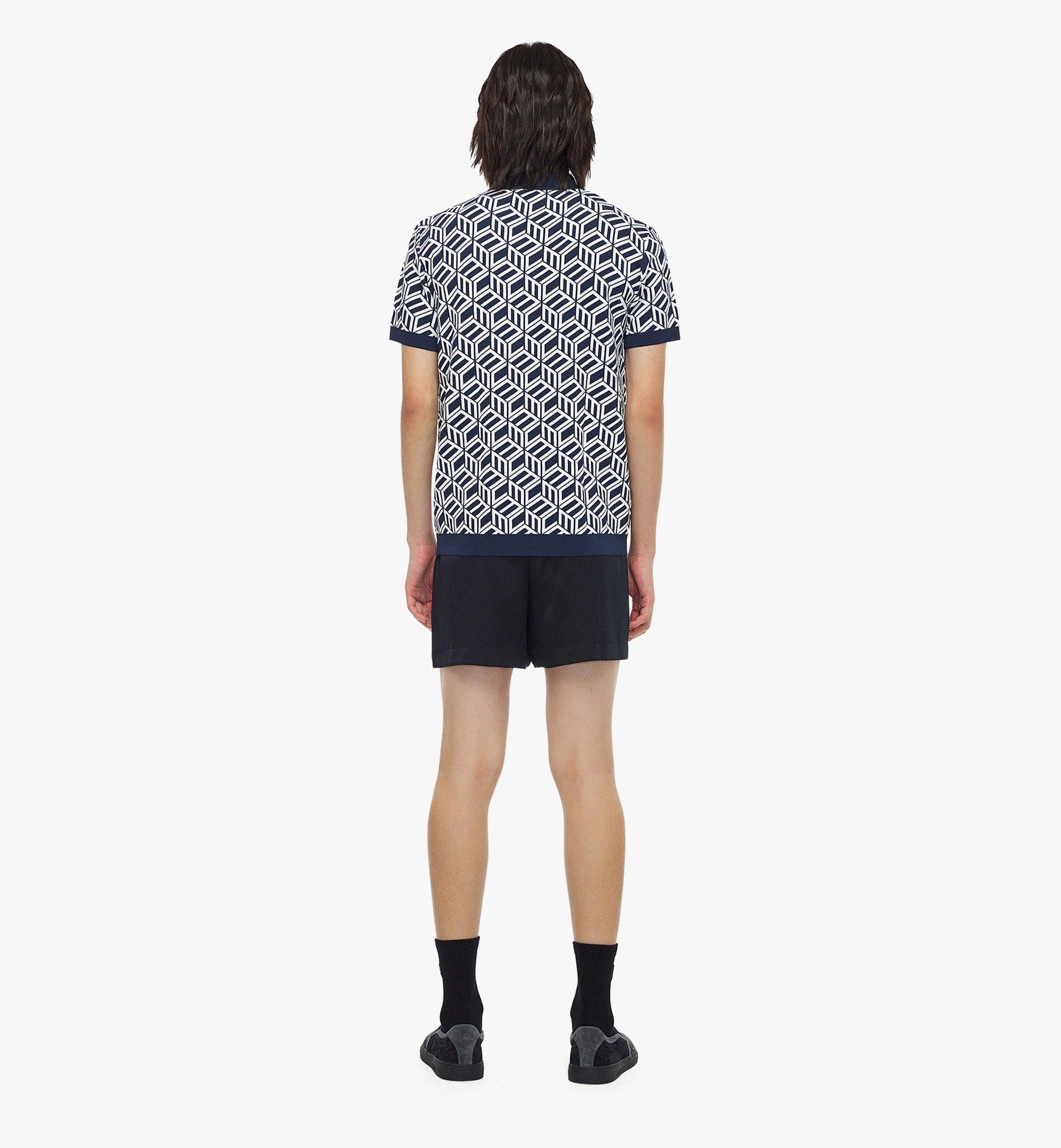 Men’s Cubic Monogram Knit Polo - 4