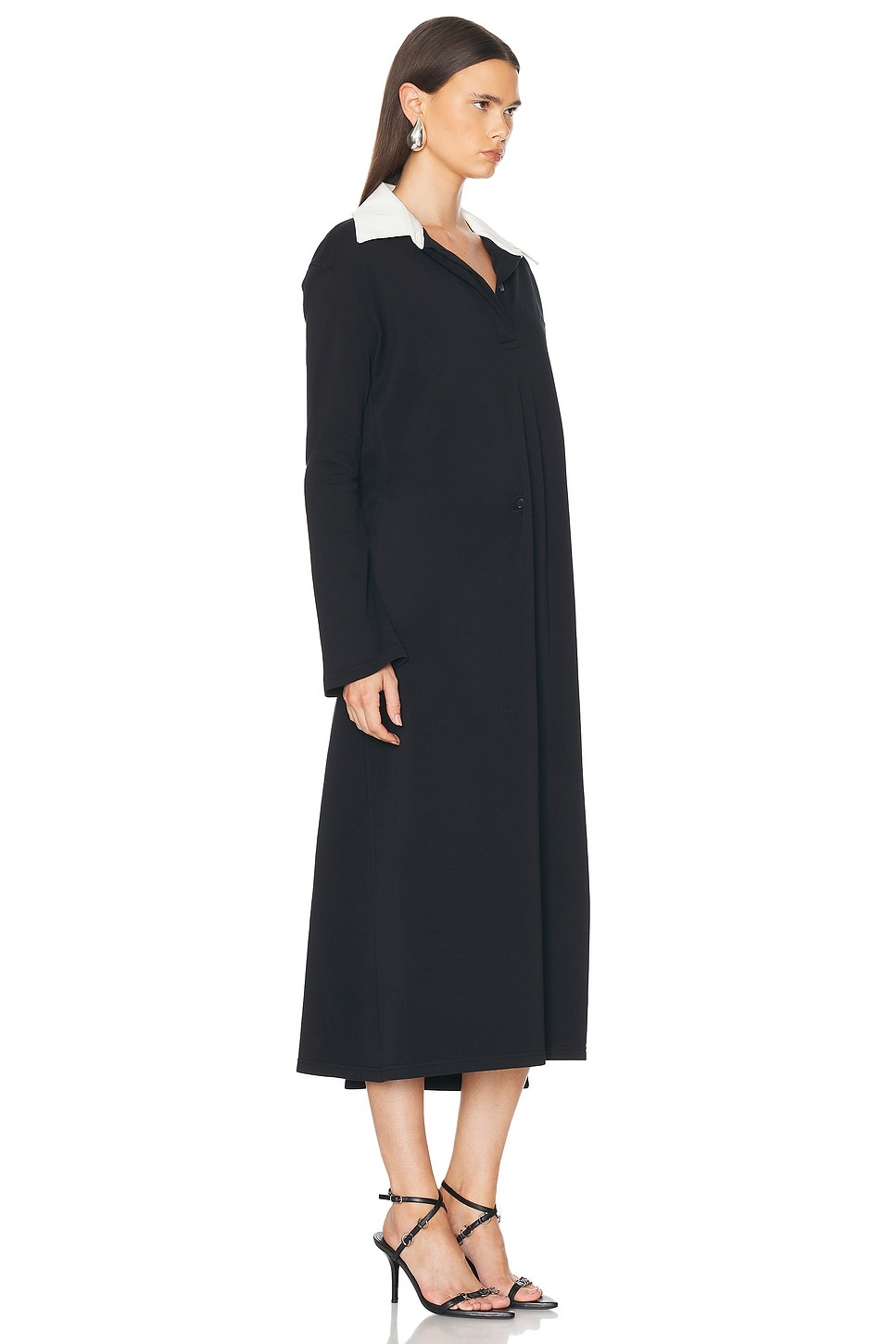 Twist Cotton Polo Long Dress - 2