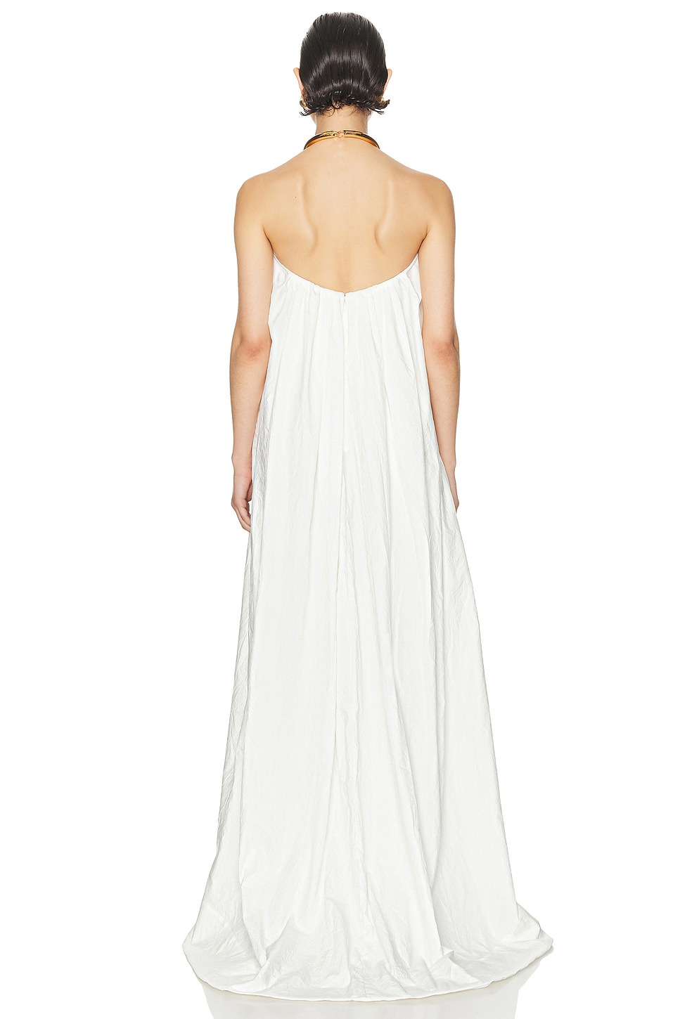 Crinkle Pleated Gown - 3