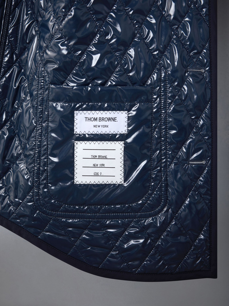 Poly Twill Quilted Applied Pockets and Self Tipping Shirt Jacket 5