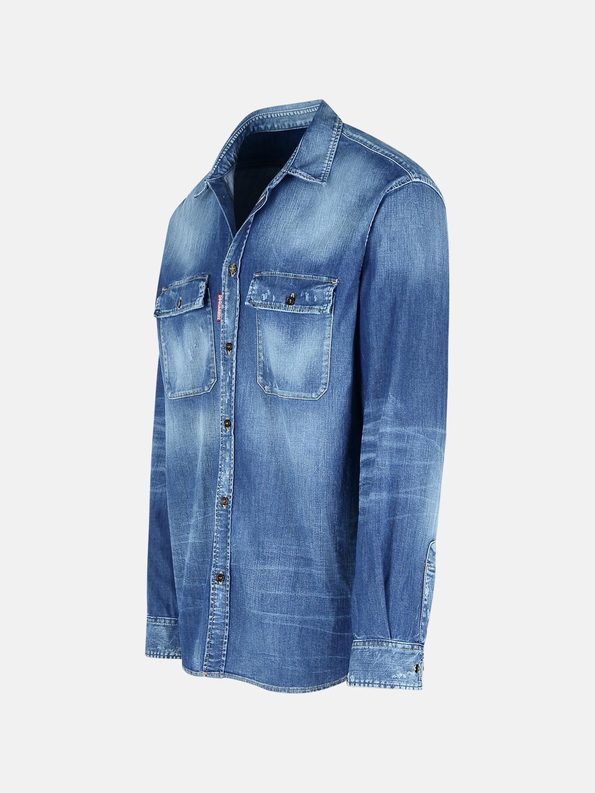 LIGHT BLUE DENIM SHIRT - 2