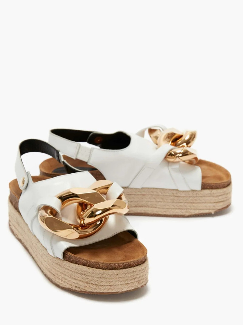 JW Anderson WOMEN'S CHAIN PLATFORM SANDALS outlook