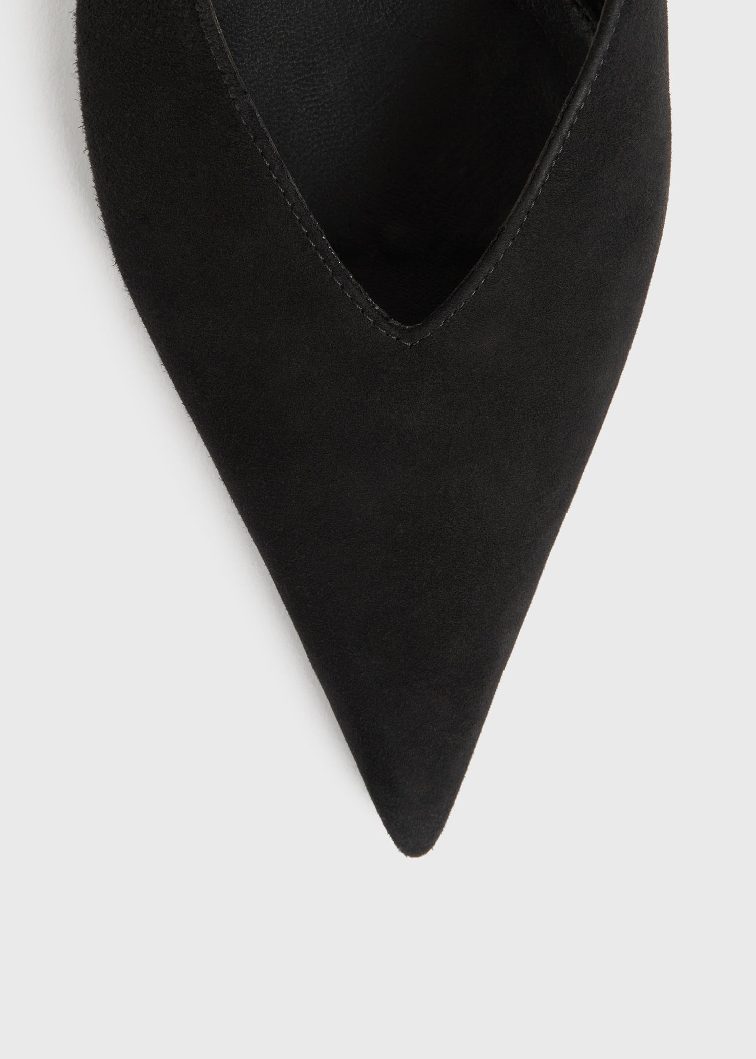 The Suede Wedge-Heel Slingback black - 6