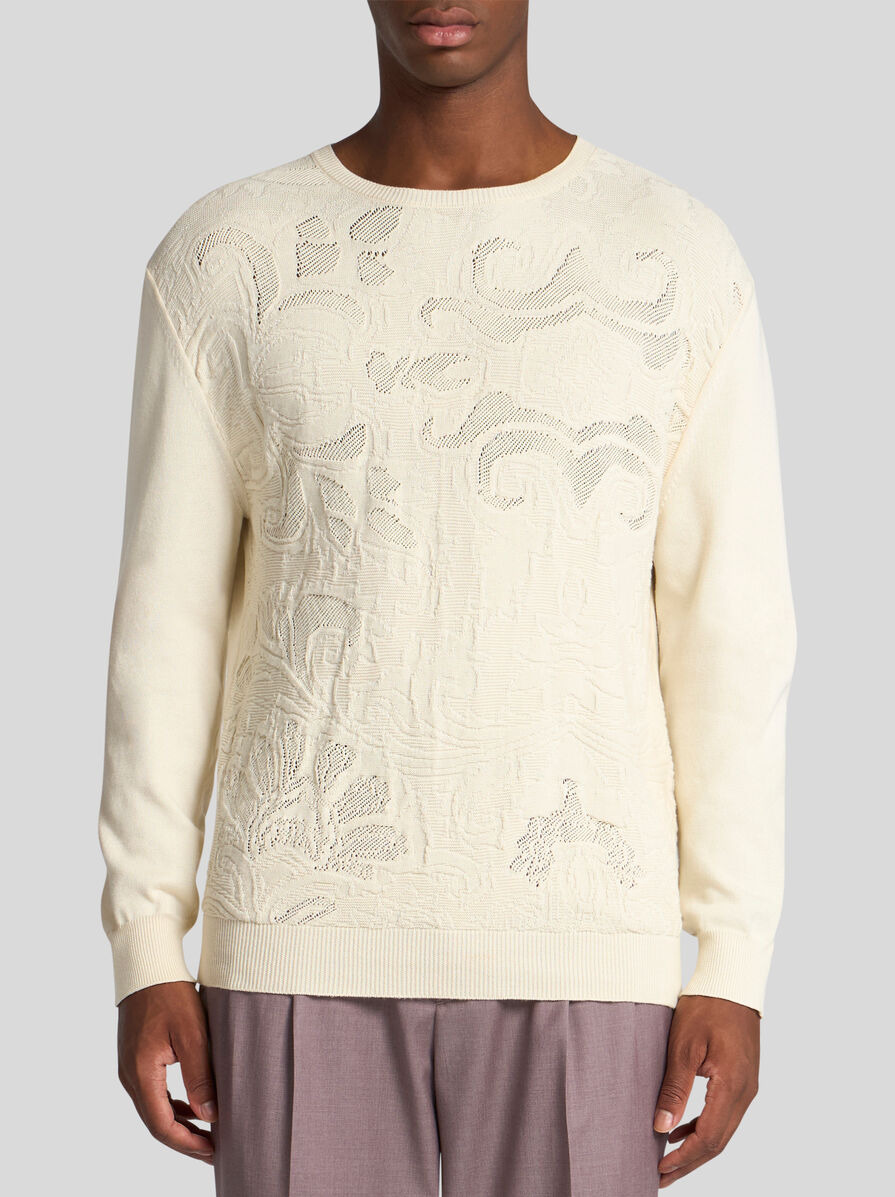 TEXTURED COTTON SWEATER - 2