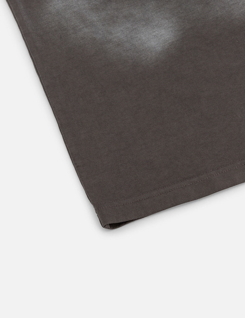 Garment Dyed Calligraphy Logo Print Oversized T-shirt 11