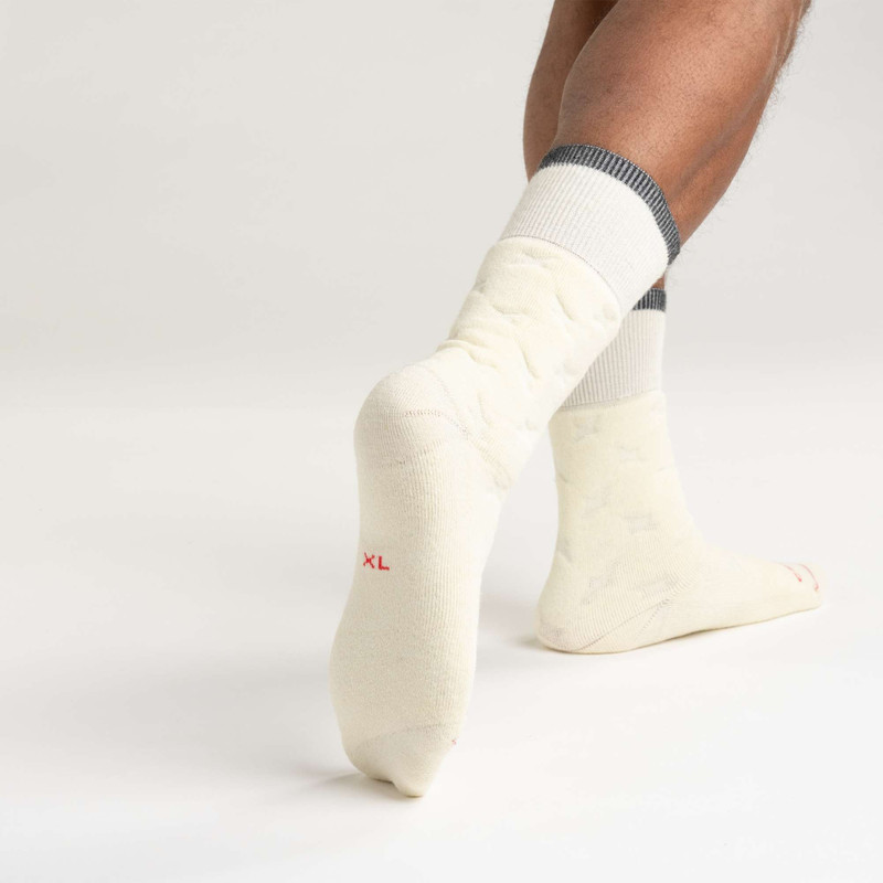 Twin Knit Heavyweight Diamond Plate Crew Sock 3