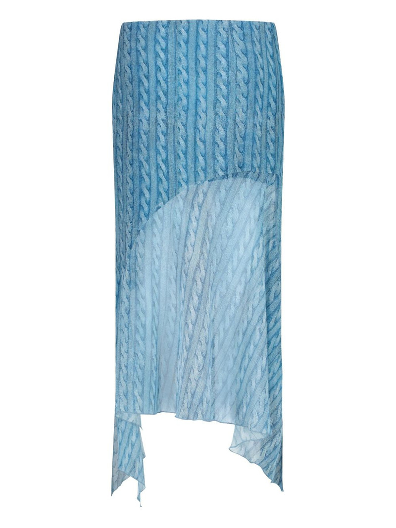 AVAVAV Asymmetric georgette midi skirt outlook