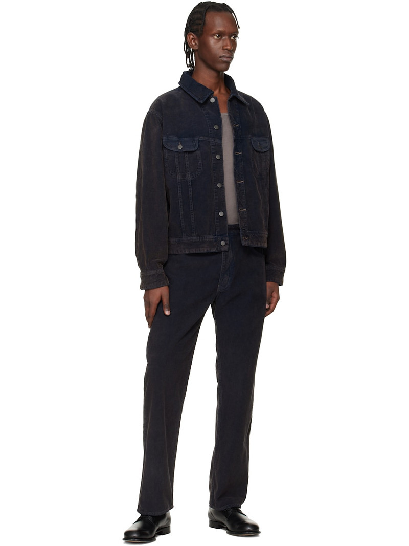 Studio Nicholson Navy Aaron Levine Edition Derby Corduroy Jacket outlook