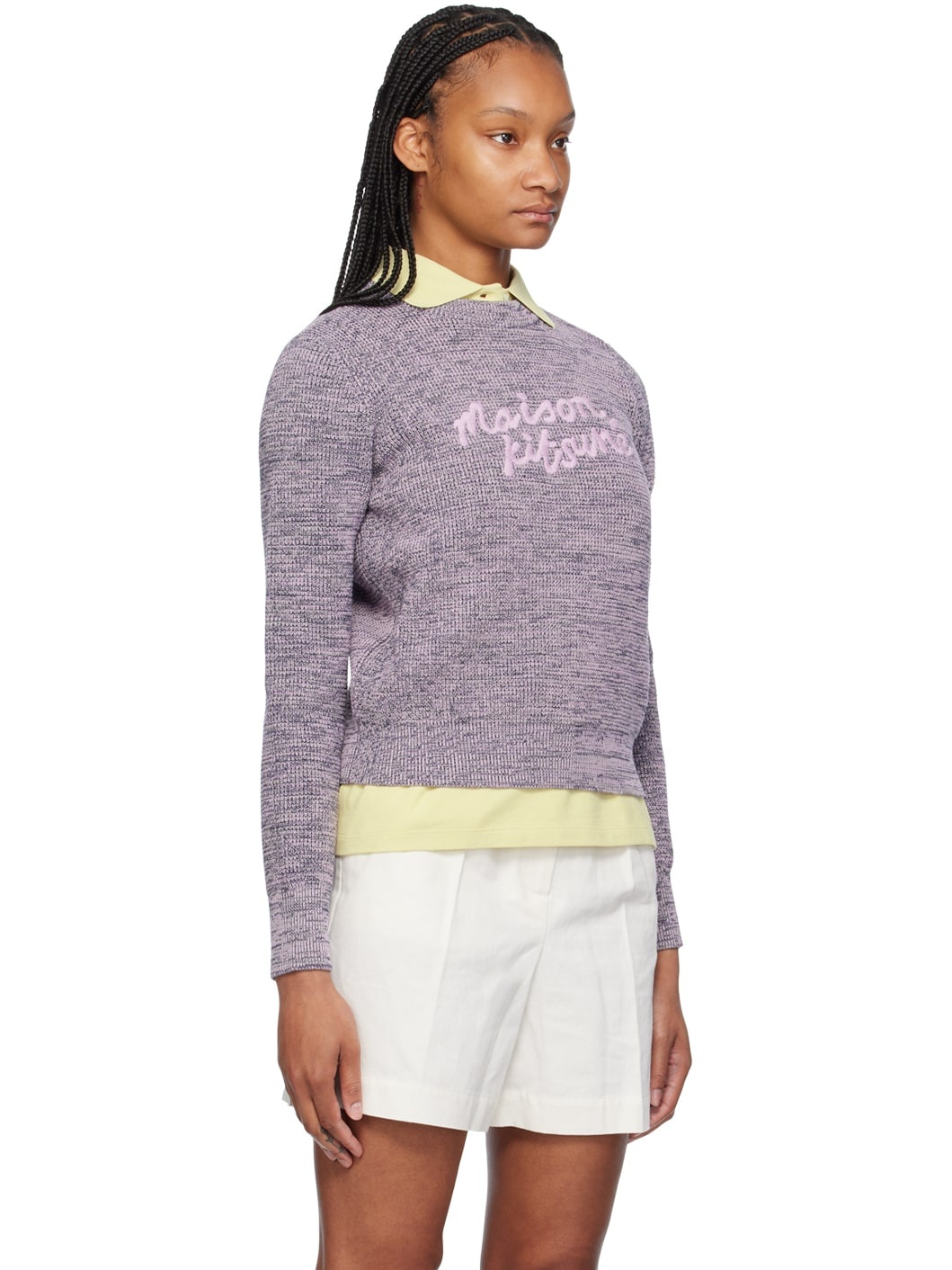 Purple Handwriting Sweater - 2