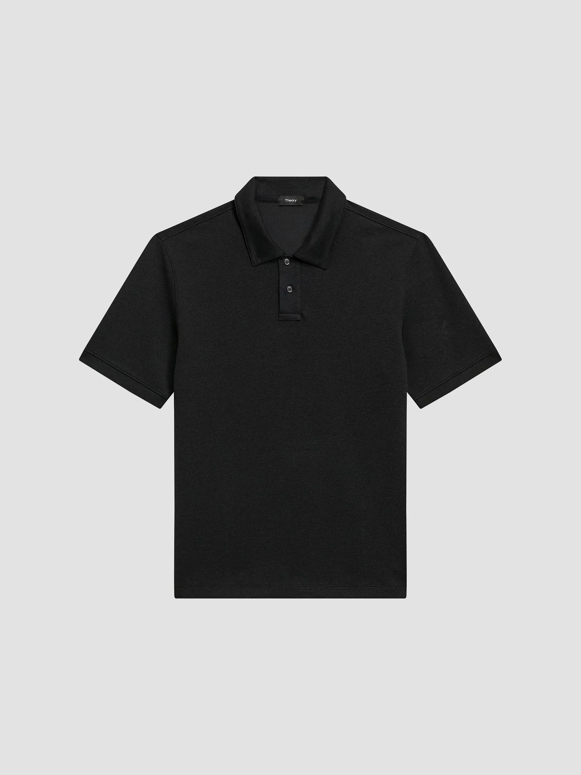 Men's Delroy Cotton-Blend Polo Shirt - Black - 1
