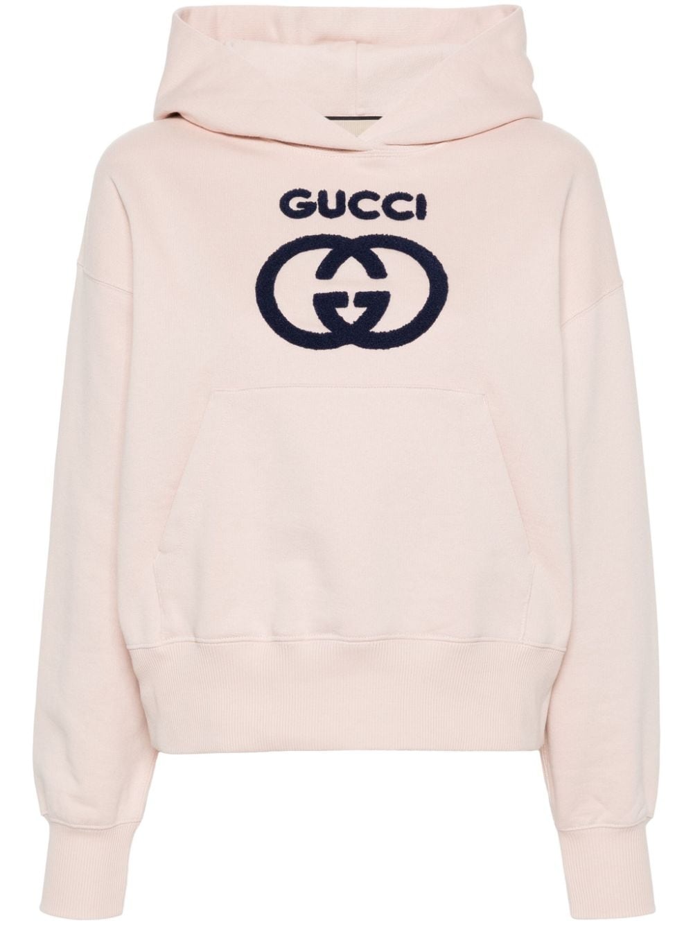 Logo cotton hoodie - 1