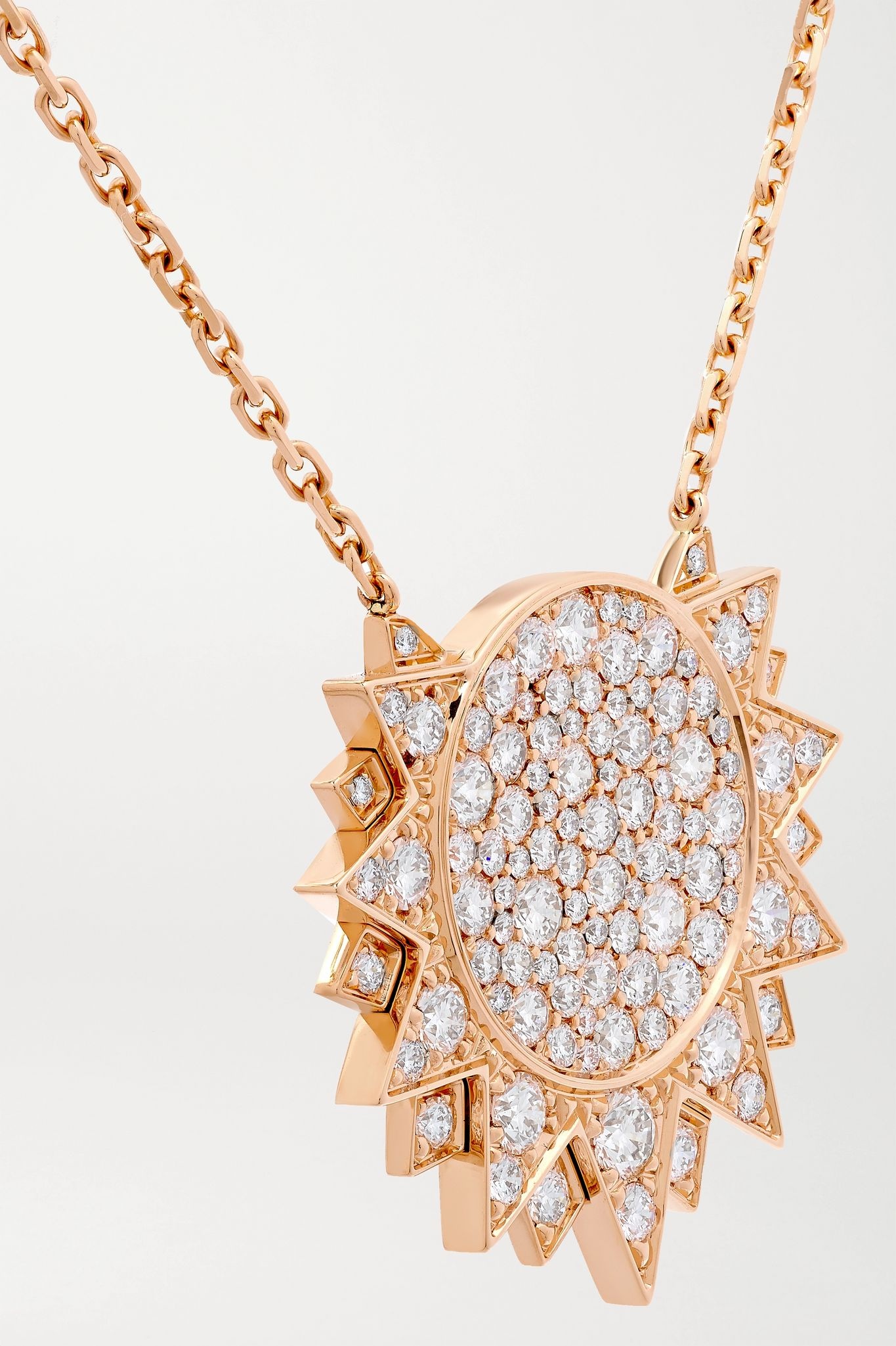 Sunlight 18-karat rose gold diamond necklace - 4