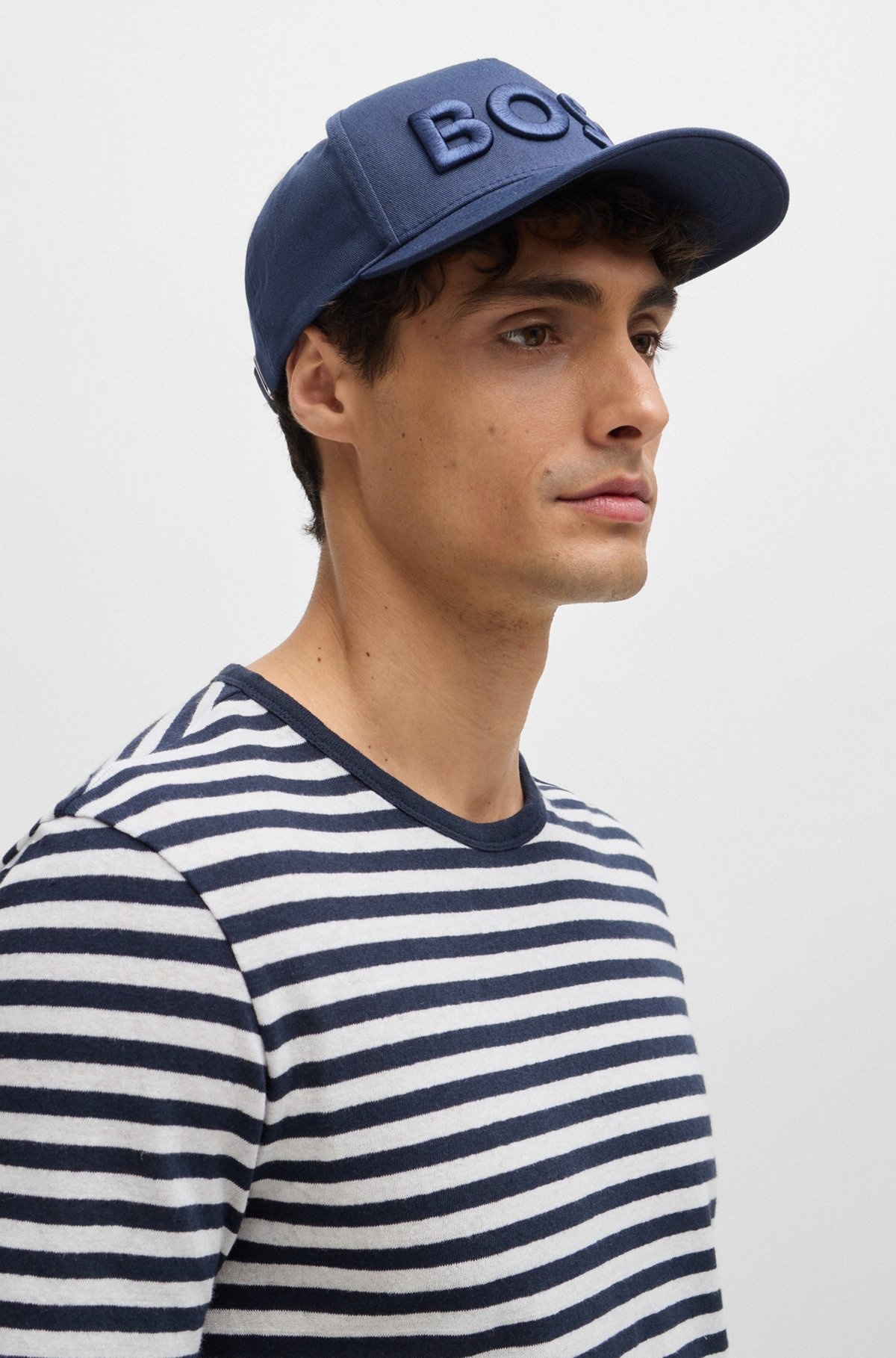 COTTON-TWILL FIVE-PANEL CAP WITH EMBROIDERED LOGO - 4