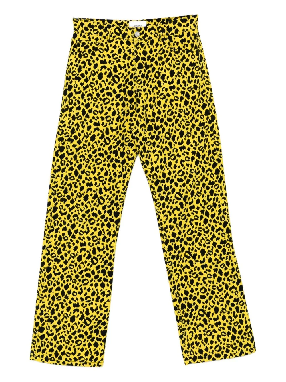leopard-print jeans - 1