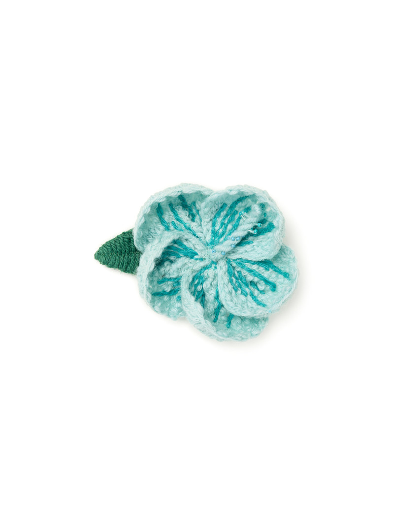 Hibiscus Embroidered Brooch 1