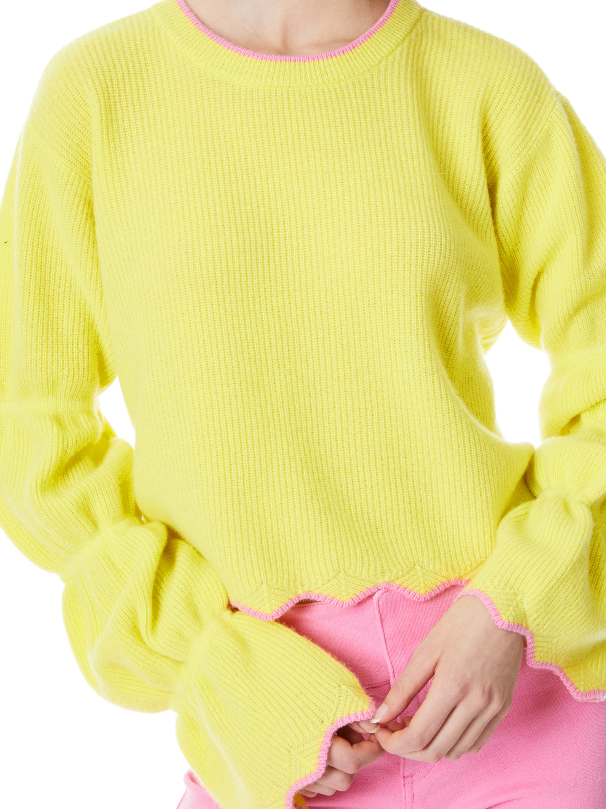 FOSS PUFF SLEEVE CROPPED PULLOVER - 5