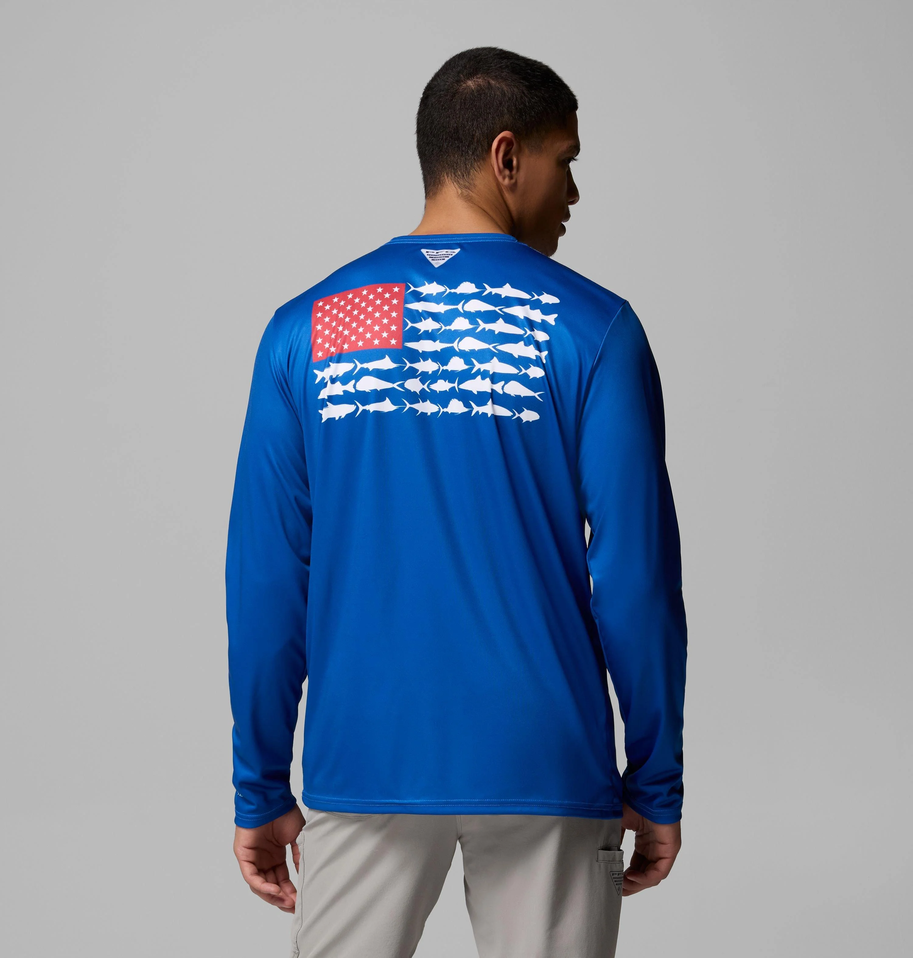Men's Terminal Tackle PFG Fish Flag Long Sleeve Shirt - 1