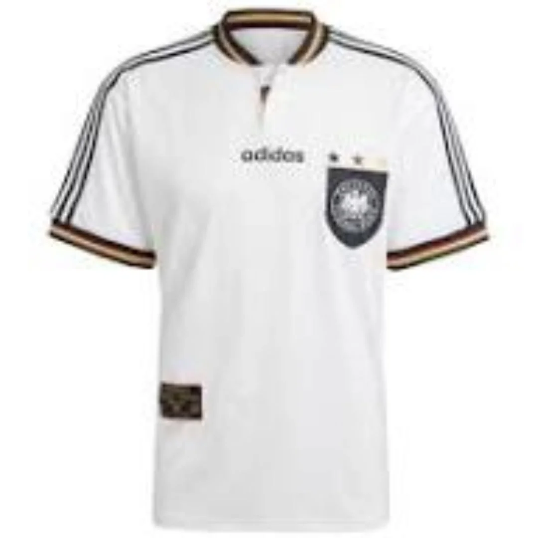 adidas Germany 1996 Home Jersey Asia Sizing 'White Black' IT7749 - 1